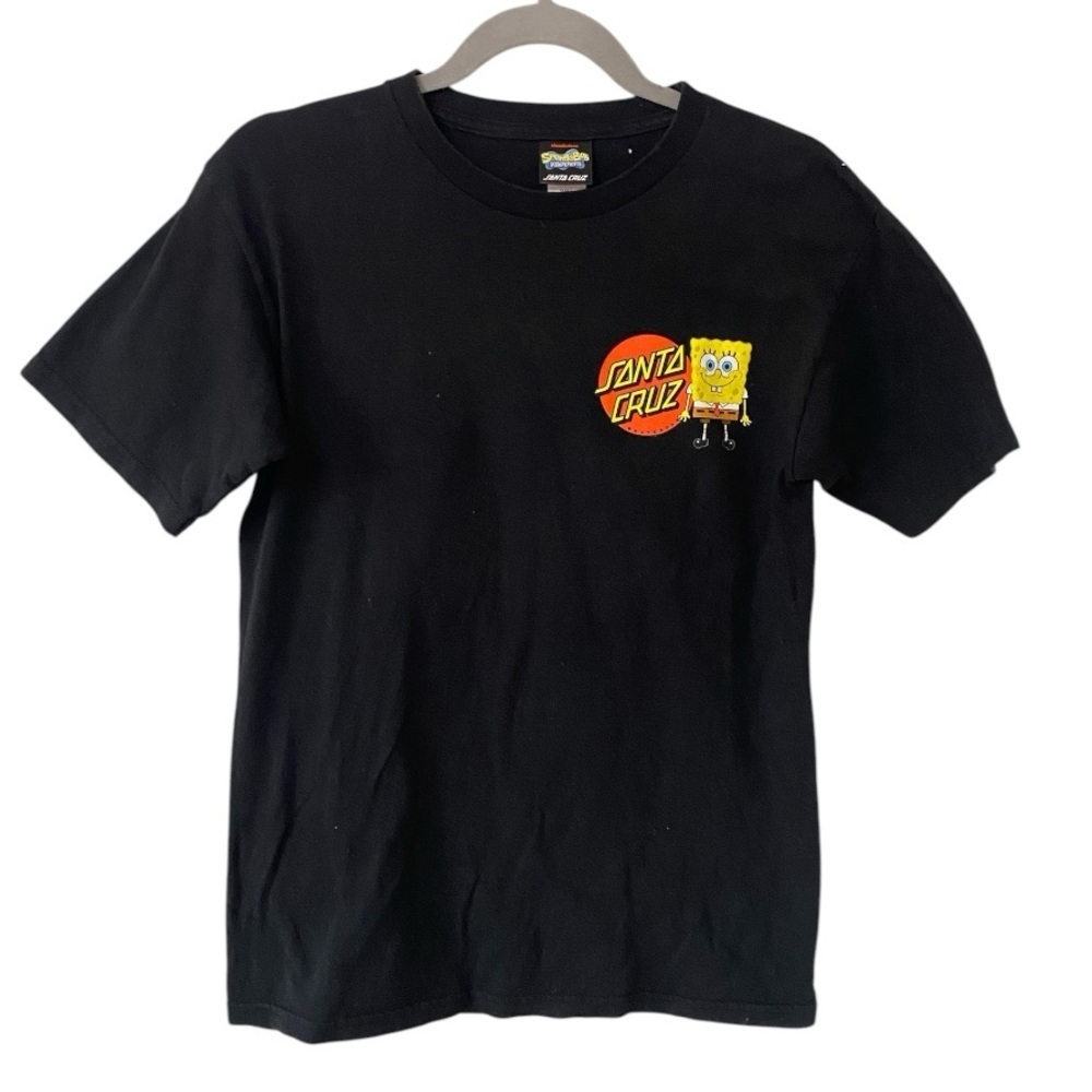 Santa Cruz SpongeBob Black Graphic Tshirt